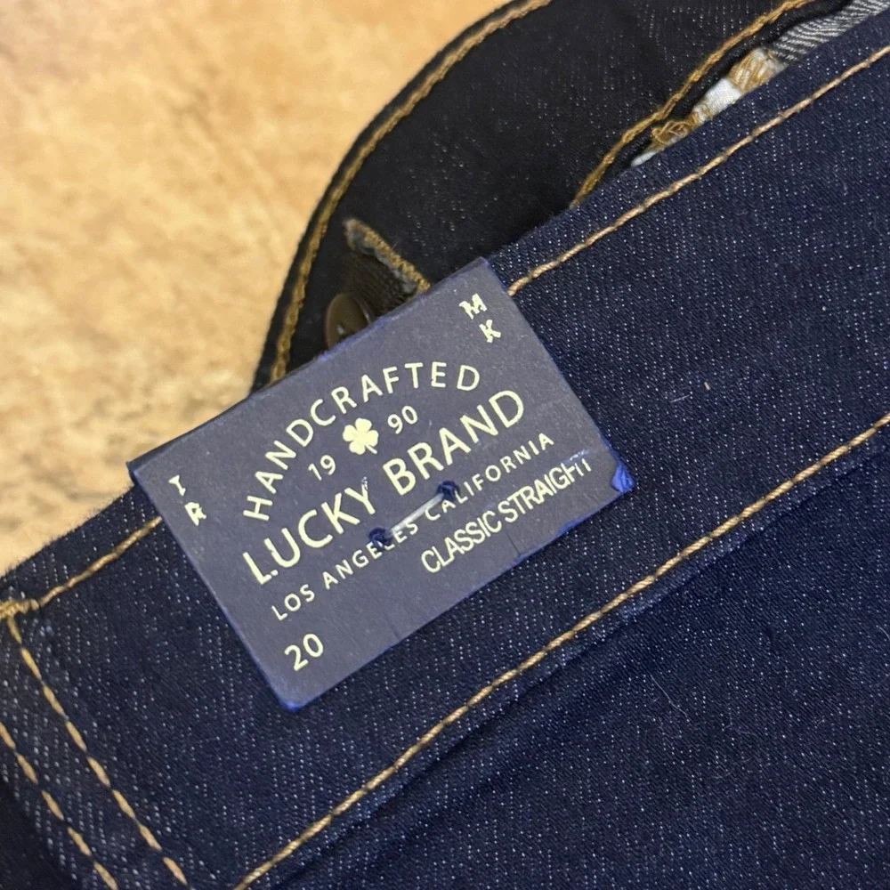 Lucky Brand Kids Classic Straight‎ Jeans Richmond Dark Wash Indigo Size 20